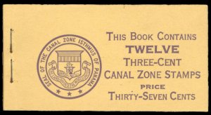 United States Possessions, Canal Zone #117a Cat$25+ (as panes), 1934 37c unex...