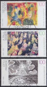 GERMANY BUND [1993] MiNr 1656-58 ( O/used ) Gemälde