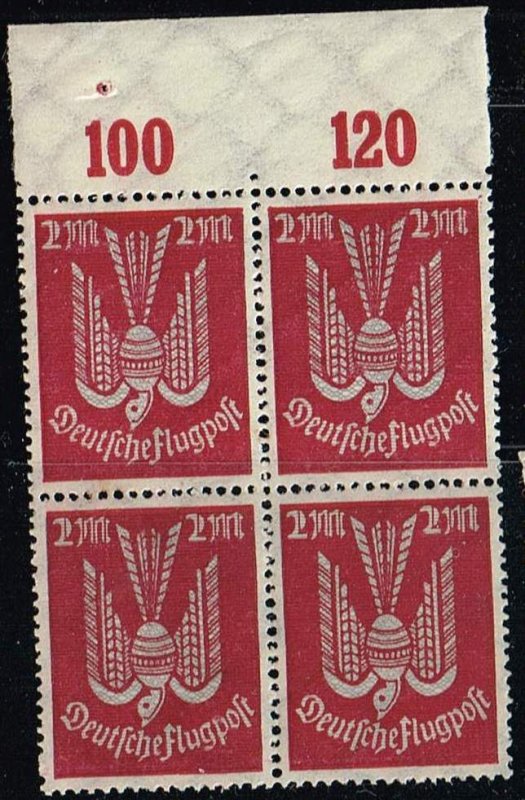Germany 1922,Sc.#C9 MNH, Airmail: Wood pigeon, Margin A