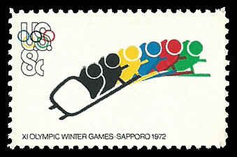 PCBstamps   US #1461 8c Olympics-Bobsledding, MNH, (5)