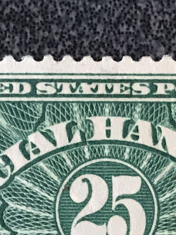 US #QE4 A & 2nd T States Joined At Top 1925 (Pl. 17103)  MHR KS Philatelic