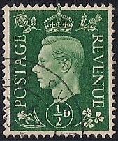 Great Britain #235 1/2P King George 6, used VF