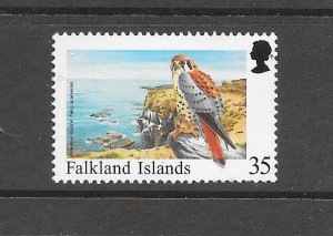 BIRDS-FALKLAND ISLANDS #704 KESTREL MNH