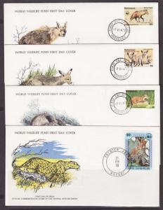 Worldwide Collection - 1976-1978 WWF Official FDC-s, 55 different