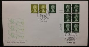 GB 2p Machin Definitive 1995 SGY1668 2B Enschedé Green Cylinder FDC Windsor SHS