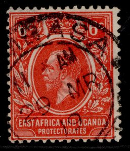 EAST AFRICA and UGANDA GV SG46a, 6c scarlet, FINE USED.