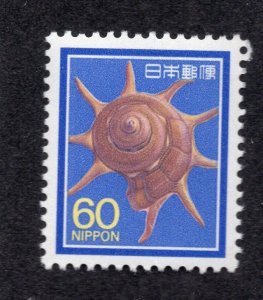 Japan 1988 60y Shell, Scott 1625 MNH, value = $1.00