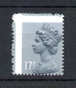 17p MACHIN UNMOUNTED MINT + PERFORATION SHIFT