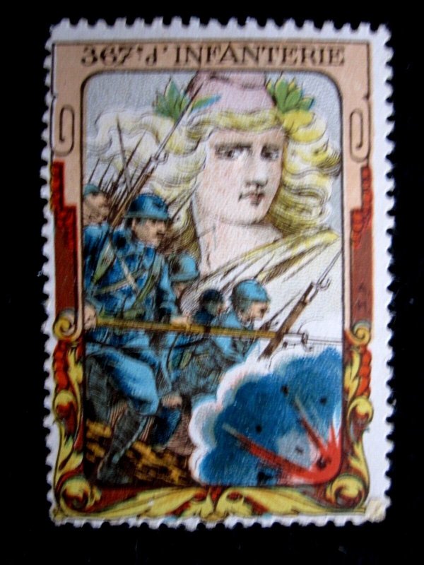 GERMANY - SCARCE 367'd INFANTERIE POSTER STAMP - ca WWII