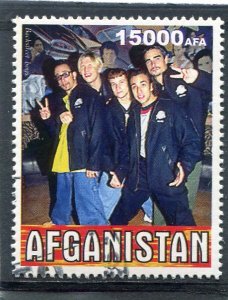 Afghanistan 1999 BACKSTREET BOYS 1 value Perforated Fine Used VF