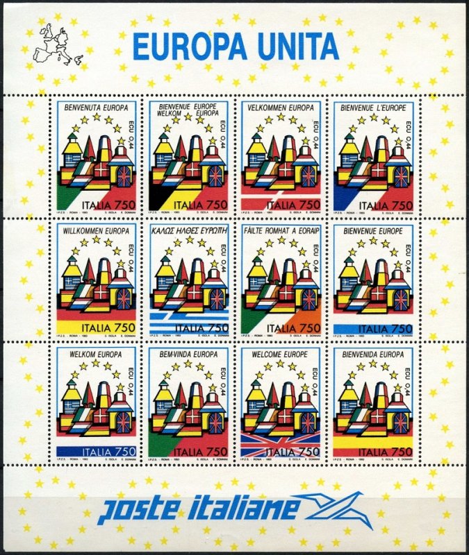 1993 Italy 2254-2265KL Europa 15,00 €