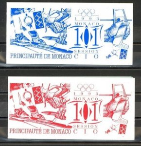 Monaco Scott 1871a-1879a NH booklets (Catalog Value $26.00) 