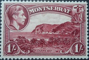 Montserrat 1938 GVI One Shilling SG 108 mint