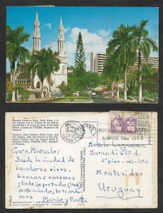 SE)1968 MEXICO  POSTCARD AVENIDA FEDERICO BOYD, BELLA VISTA AND VÍA ESPAÑA, P