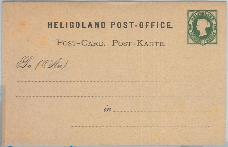 77651 - GERMANY Heligoland - Postal History - STATIONERY CARD: P1-