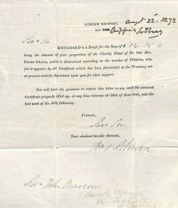 GB Cover CHILDREN'S CHARITY Glos *Dirham Rectory* 1872 HISTORIC LETTER MS1861 