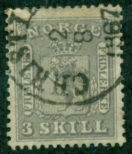 NORWAY #7, Used, Scott $300.00