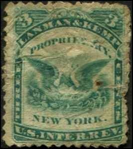 USA SC# RT18d Perfumery Stamp: Lenman & Kemp  3¢