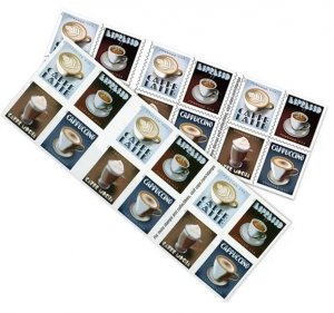 2021 Espresso Drinks  forever stamps  5 Booklets 100pcs