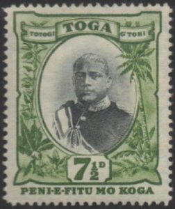 Tonga 1897 SG48 7½d King George II MLH