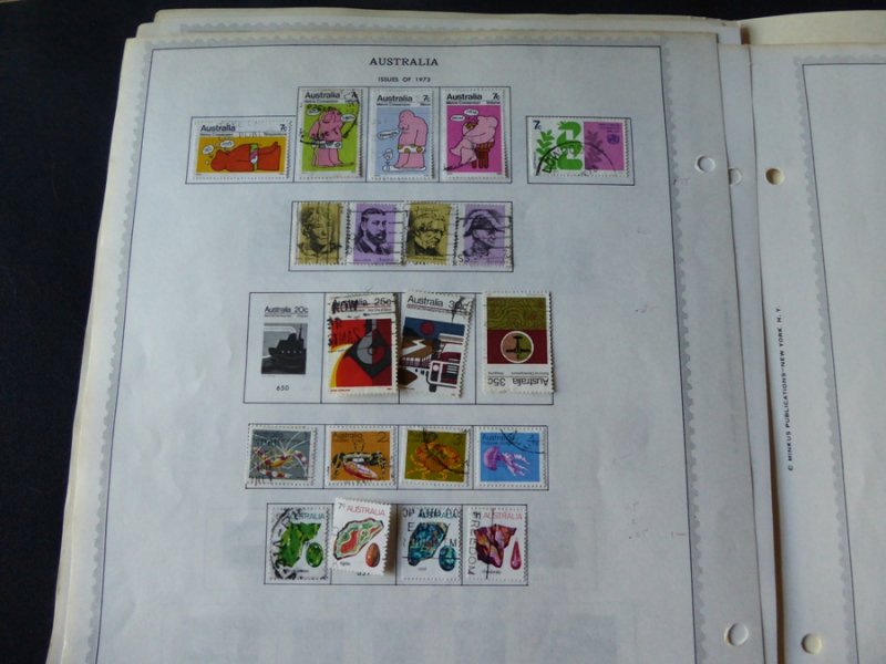 Australia 1909-1974 Stamp Collection on Album Pages