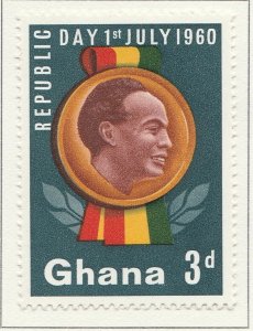 1960 GHANA 3d MH* Stamp A4P42F40180-