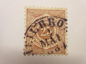 German States WURTTEMBERG Scott 62 USED Lot11 Cat $12