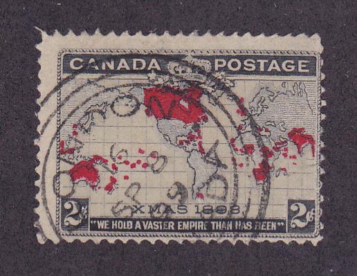 Canada's #85 Used Map of World 2 cent Stamp