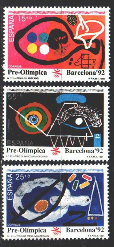Spain. 1991. 3008-10. Barcelona Summer Olympics. MNH.