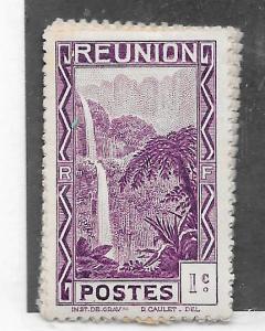 Reunion #126 1c Waterfall  (MLH)  CV $0.25