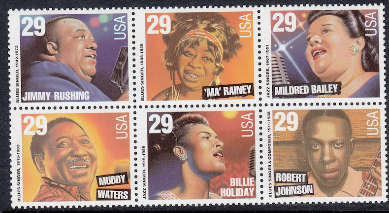 United States #2861 Jazz Singers, Set of 8 +2 free, Please see description.