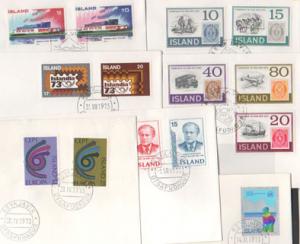 ICELAND. 1973.  Year set on a FDC cover. (6). Fa: 508/21....