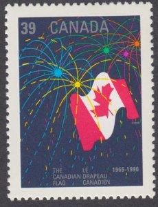 Canada - #1278 Canadian Flag With Fireworks, Canada Day 1990 - MNH