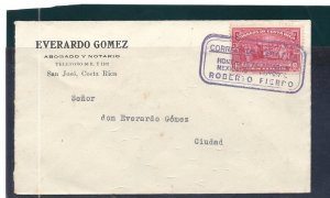 Costa Rica Sc # 126 10 Roberto Fierro Cancel September 5, 1928 Advertising Cover