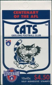 Australia booklet 1996 SG1620 45c AFL Geelong MNH
