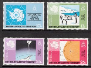 BRITISH ANTARCTIC 1982 Antarctic Treaty; Scott 82-85, SG 99-102; MNH