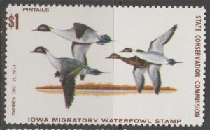 U.S. Scott Scott #2 Iowa Duck Stamp - Mint NH Single