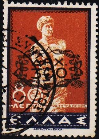 Greece.1946 300d on 80L S.G.634 Fine Used