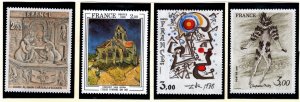 France Scott 1626-1629 MNH**  1979 Art set