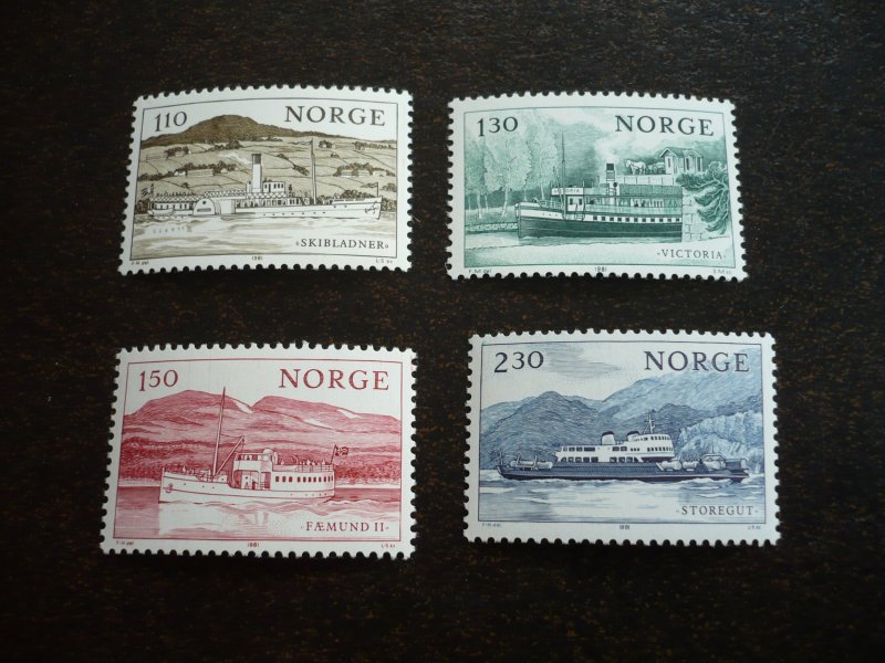 Stamps - Norway - Scott# 786-789 - Mint Never Hinged Set of 4 Stamps