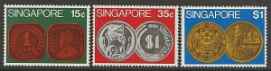 EDSROOM-7378 Singapore 150-52 LH 1972 Complete Coins CV$8.50