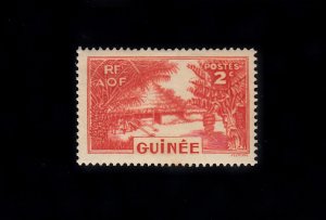 French Guinea Scott #128 MH Note