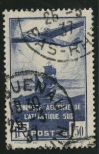 FRANCE Airmail Scott C16 used 1936 airmail 