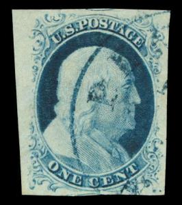 momen: US Stamps #9 Used PSE Graded Cert XF-SUP 95