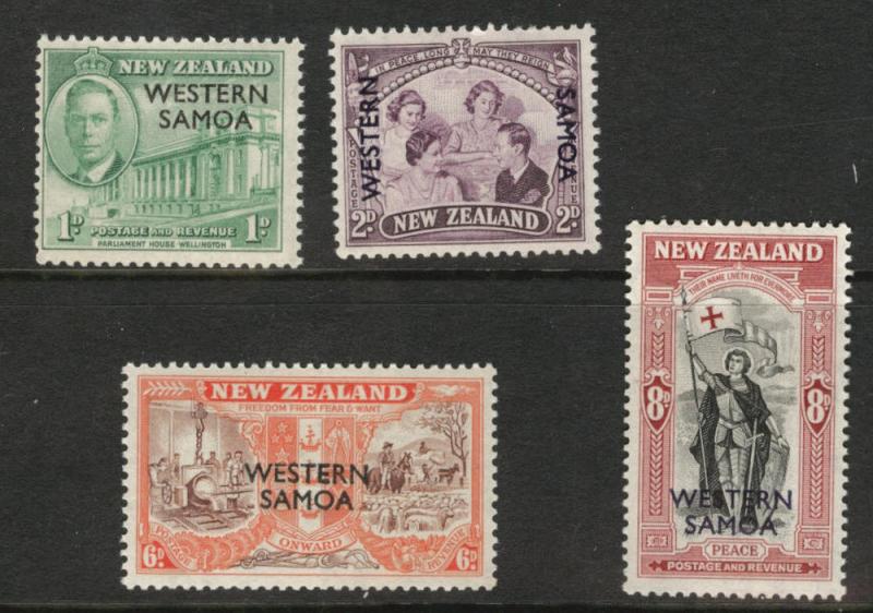 Western Samoa Scott 191-194 Peace set 1946 MNH**