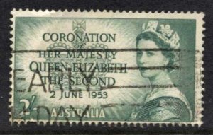 STAMP STATION PERTH - Australia #261 QEII Coronation Issue - Used