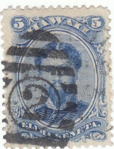 Hawaii, Scott #39 - 5c Ultramarine - Used