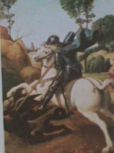 ​ST,THOMAS -1983-EASTER- FAMOUS ARTS PAINTING BY RAPHAEL- MNH LARGE SHEET VF