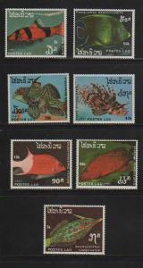 Laos MNH sc# 820-6 Fish 10CV $4.45