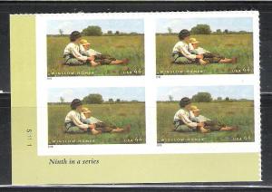 MNH Plate Block Winslow Homer 2010 issue